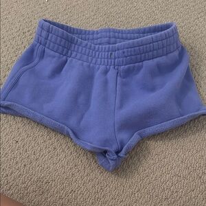 TNA Blue Athletic Shorts Elastic Waistband Soft Fabric